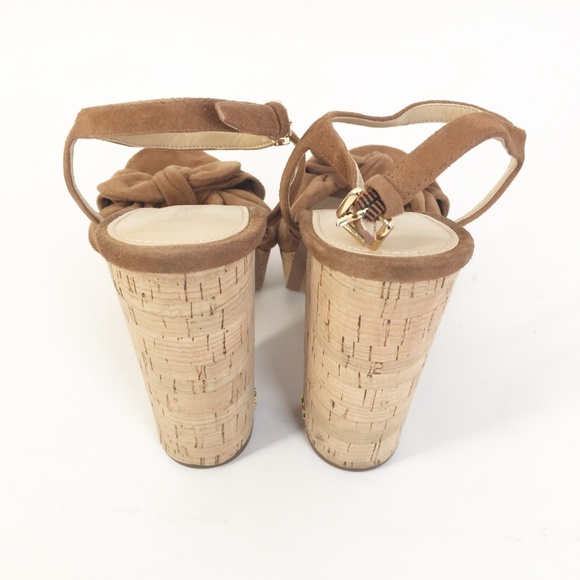 MICHAEL KORS Brown Suede Pippa Sandal Size 7 - Picture 5 of 7